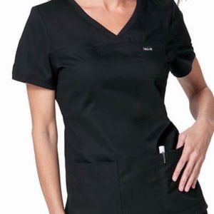 Koi Nicole Scrub Top Black S